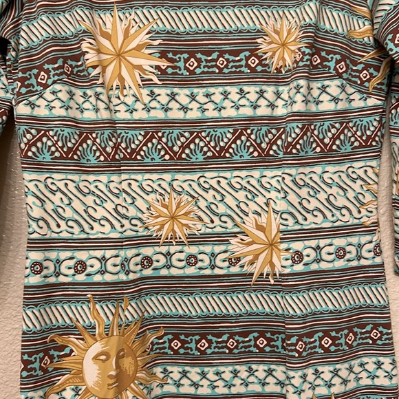 J. McLaughlin 3/4 Sleeve Boat Neck Dress in Sun Medallion- Size X-Small - Picture 8 of 11